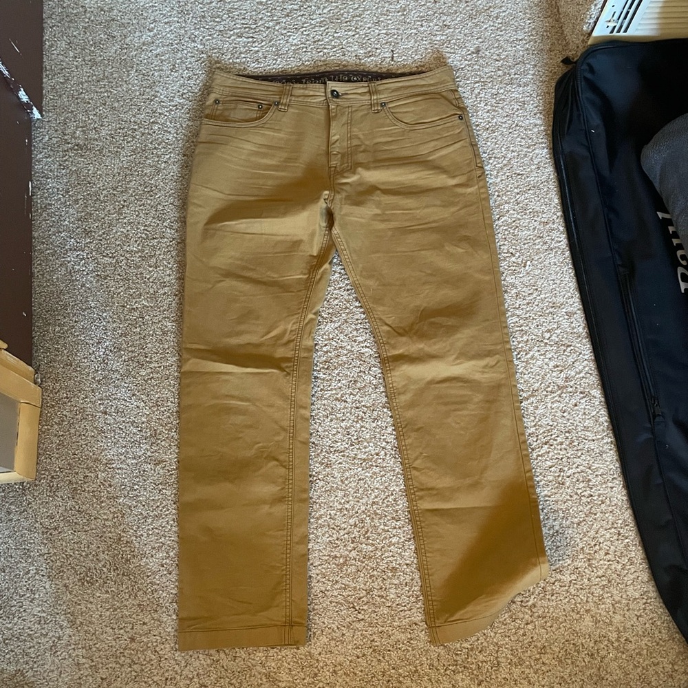 Prana Men’s Mustard Orange Large Hiking Pants